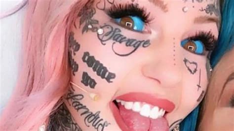 Tattoo and body mod addict Amber Luke went blind but wont stop